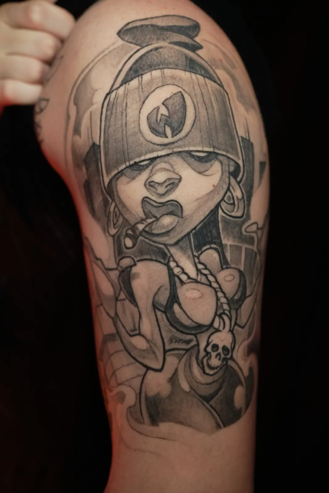 Tatuaje cicatrizado: Comic-Unterarm, tatuado por A-Dem