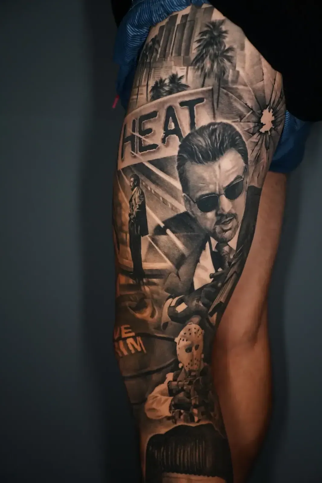Tatuaje cicatrizado: Tupac Bein-Sleeve, tatuado por A-Dem