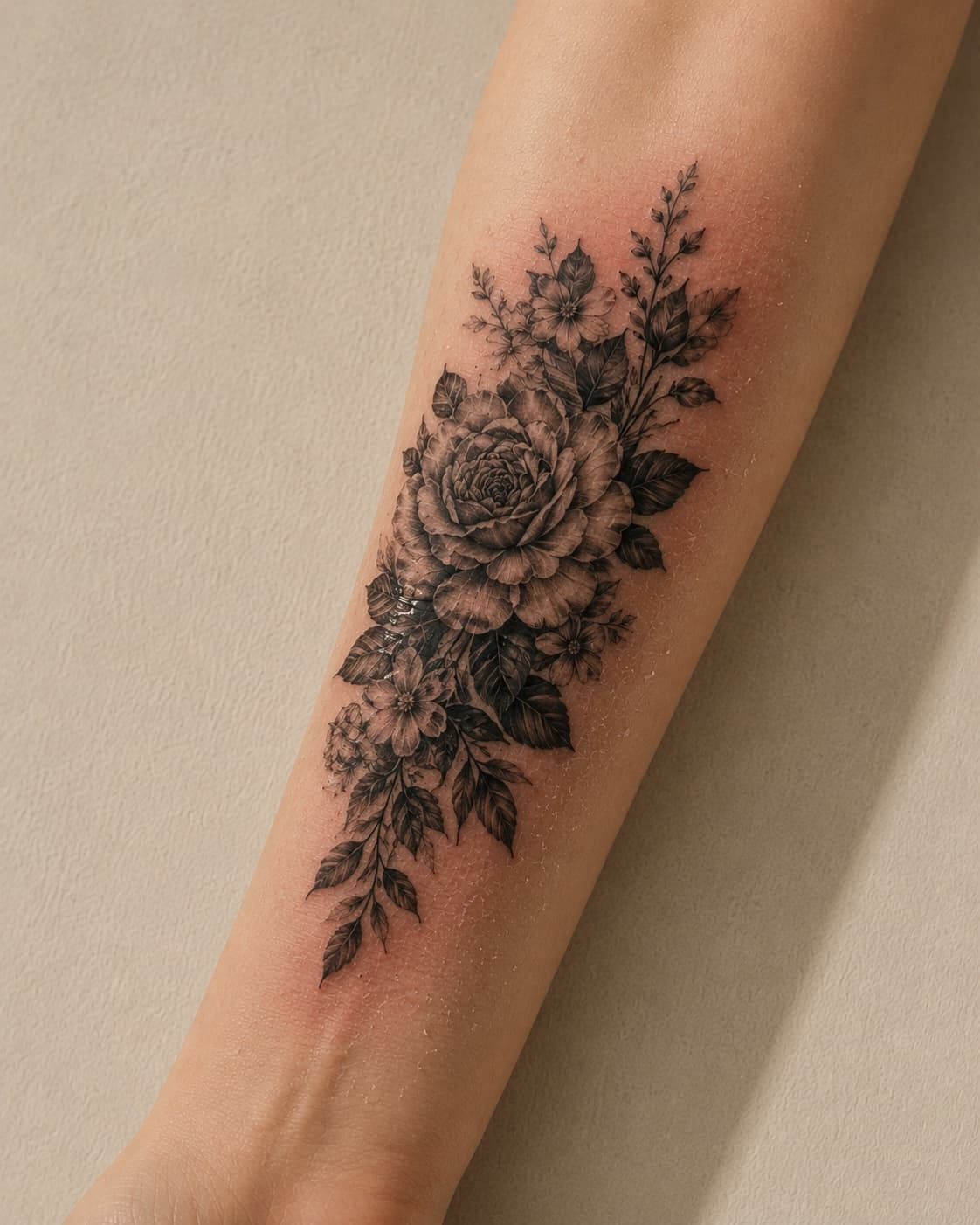 So sieht dein Tattoo nach der Folie aus